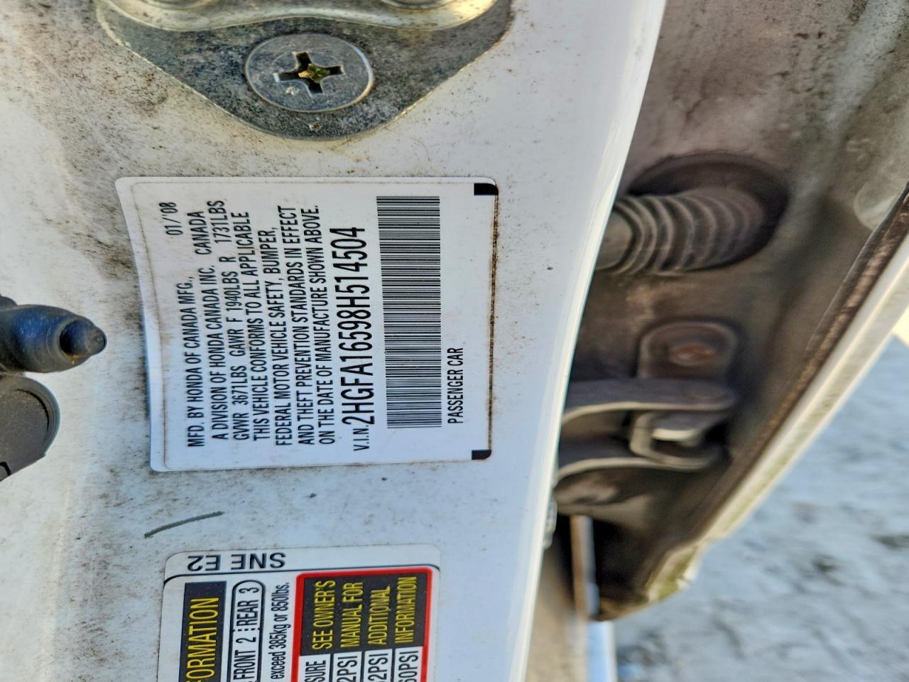 2008 HONDA CIVIC