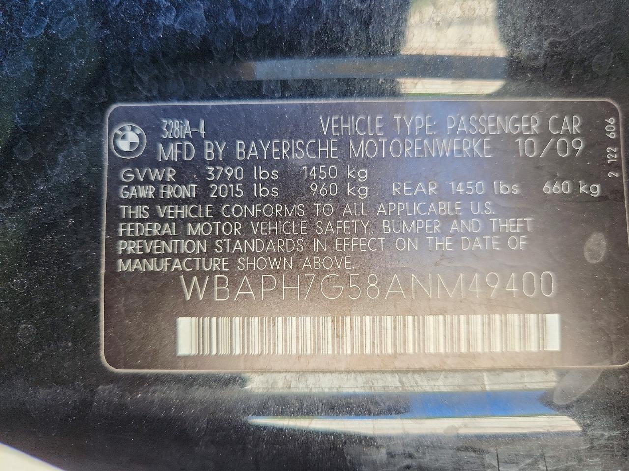 2010 BMW 3 SERIES