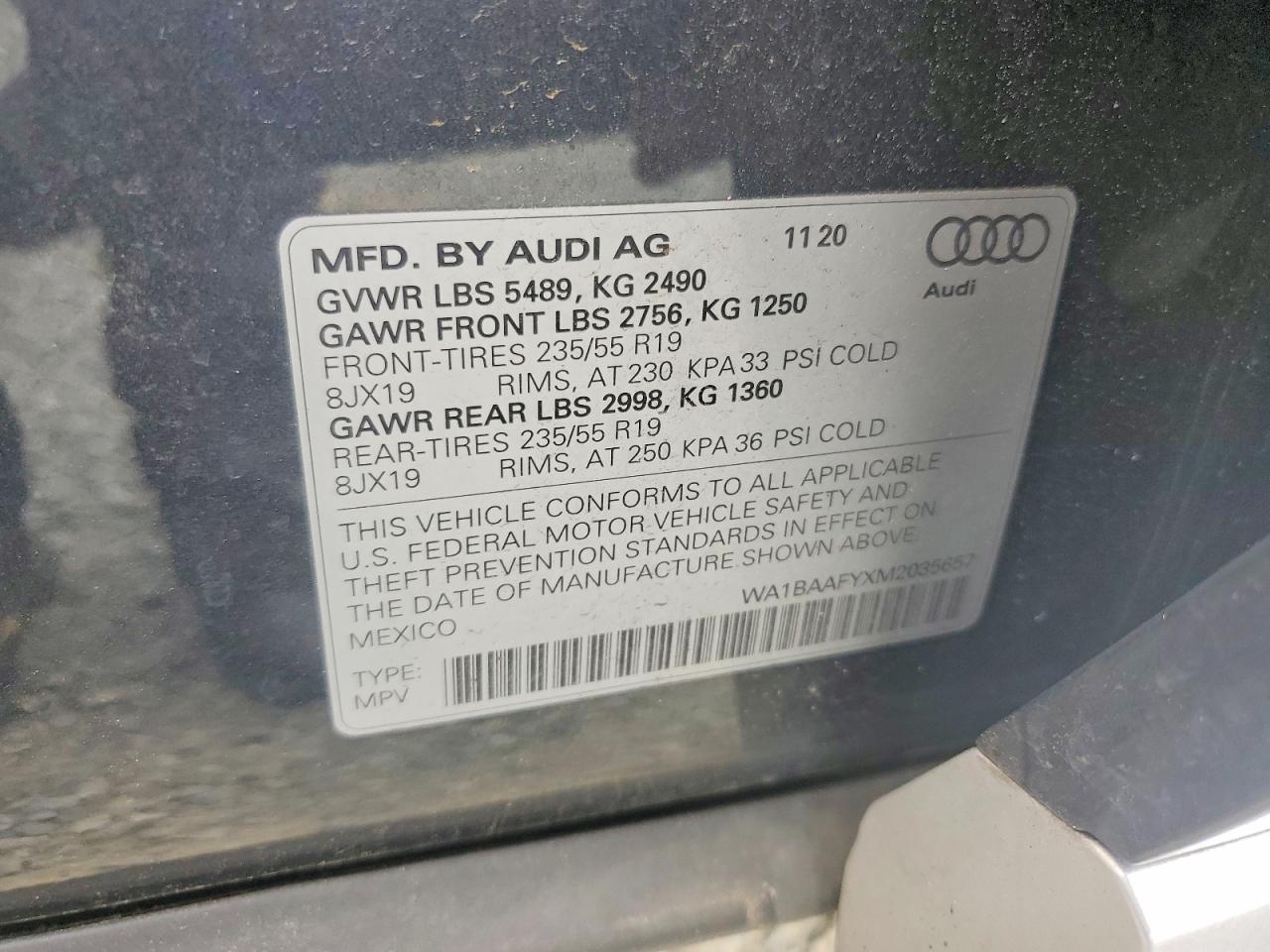 2021 AUDI Q5