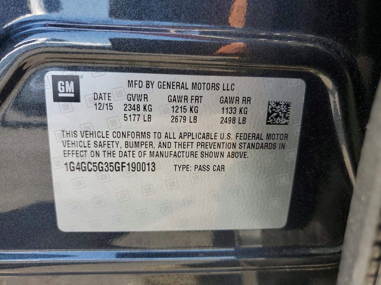 2016 BUICK LACROSSE