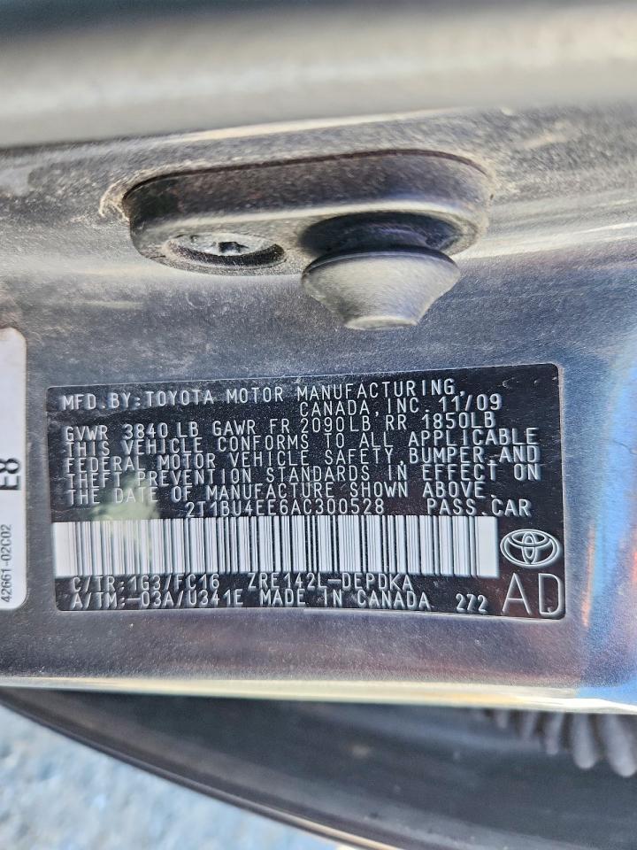 2010 TOYOTA COROLLA