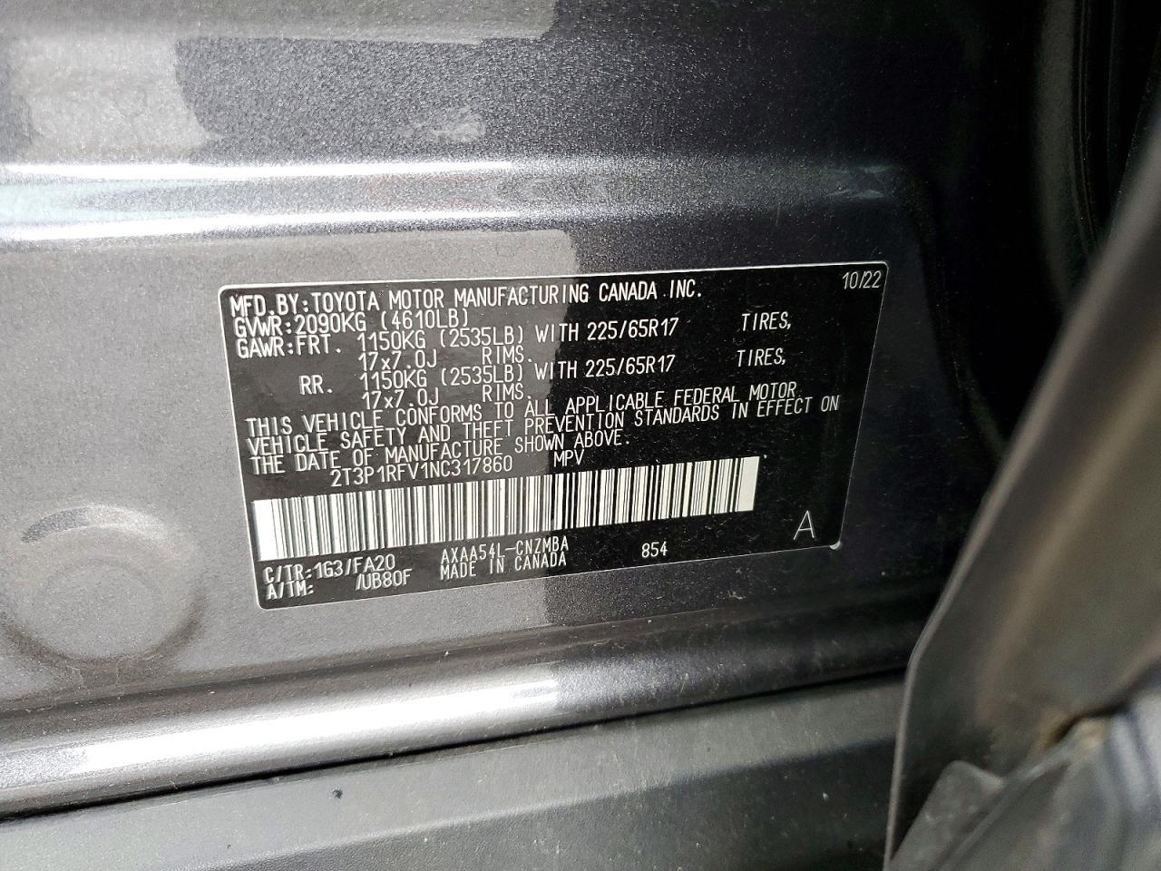 2022 TOYOTA RAV4