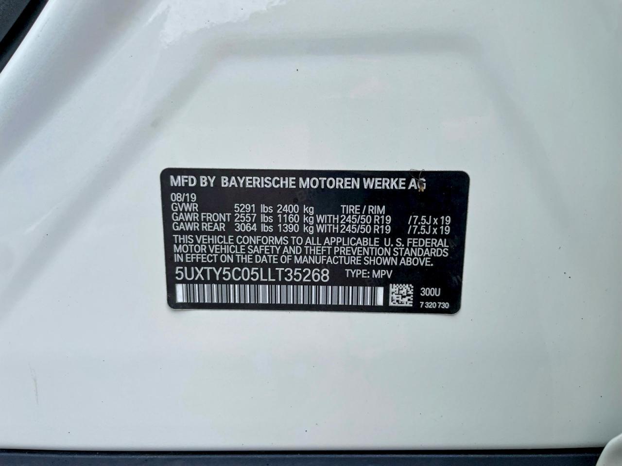 2020 BMW X3