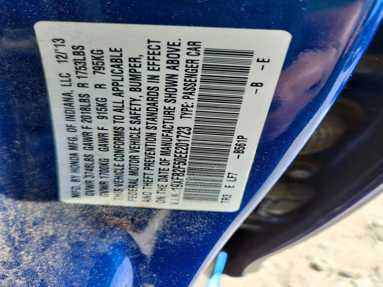 2014 HONDA CIVIC