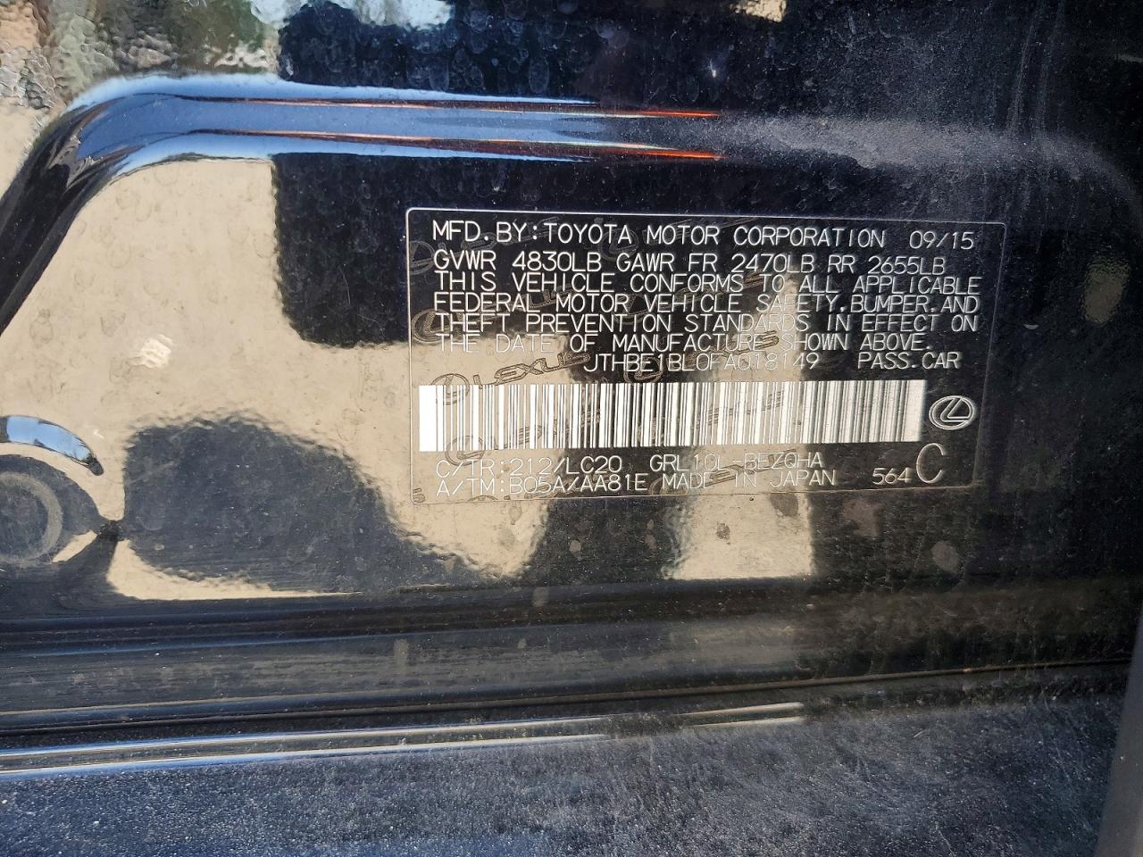 2015 LEXUS GS 350