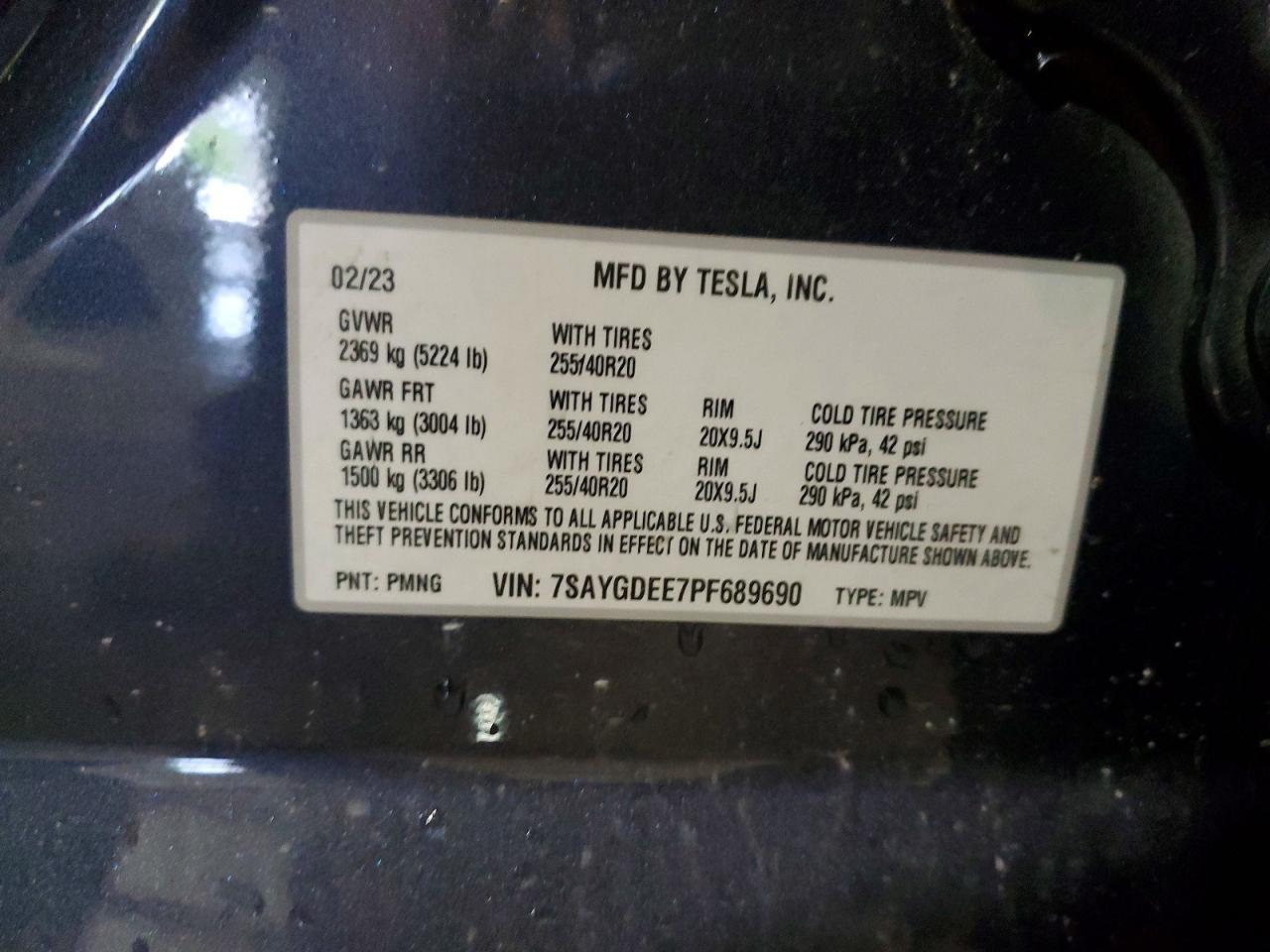 2023 TESLA MODEL Y
