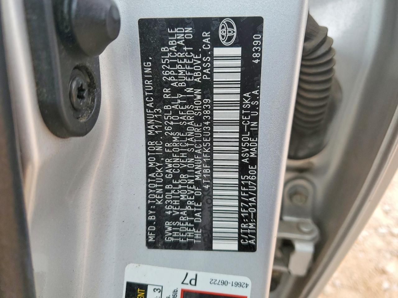 2014 TOYOTA CAMRY