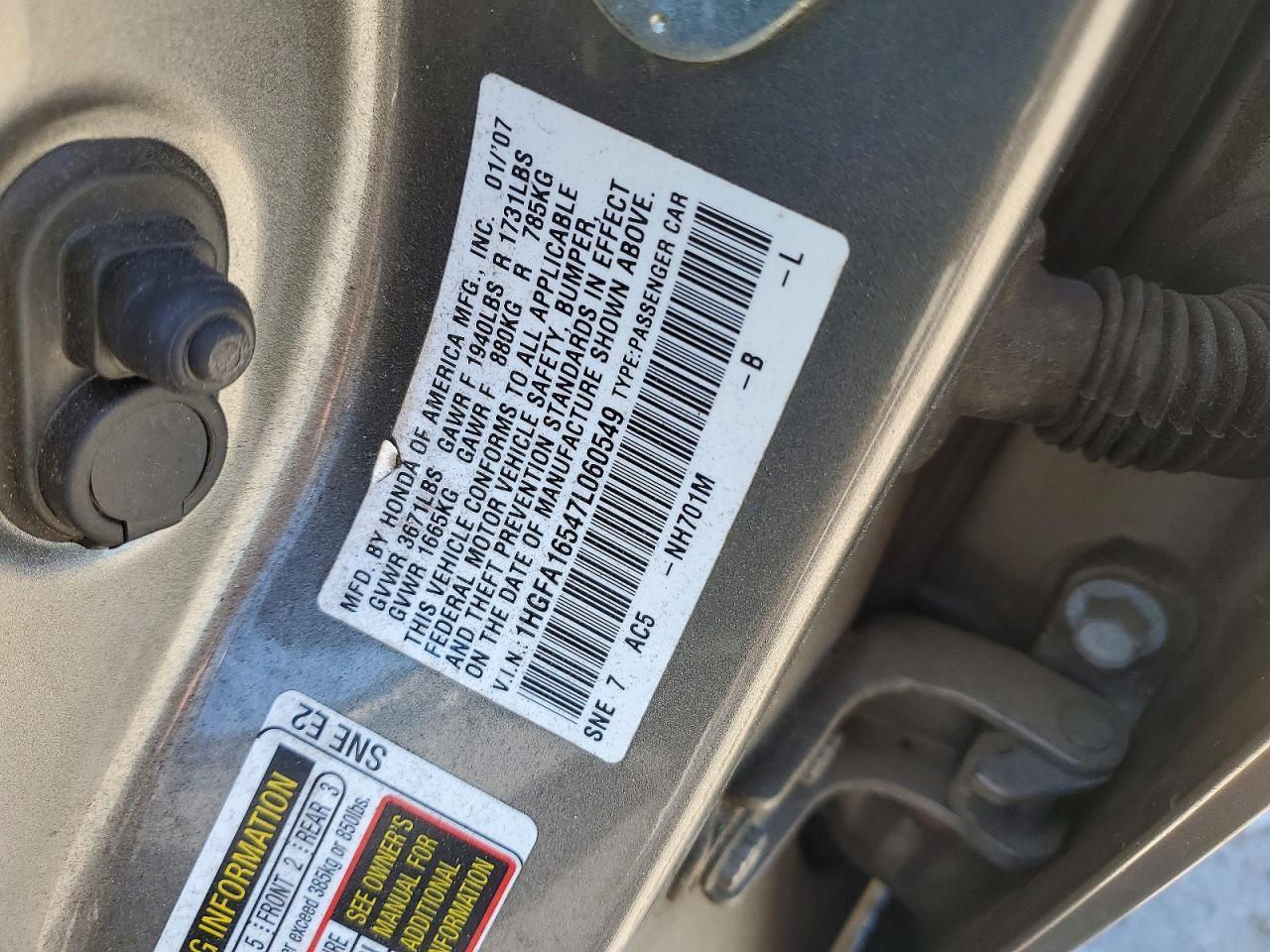 2007 HONDA CIVIC