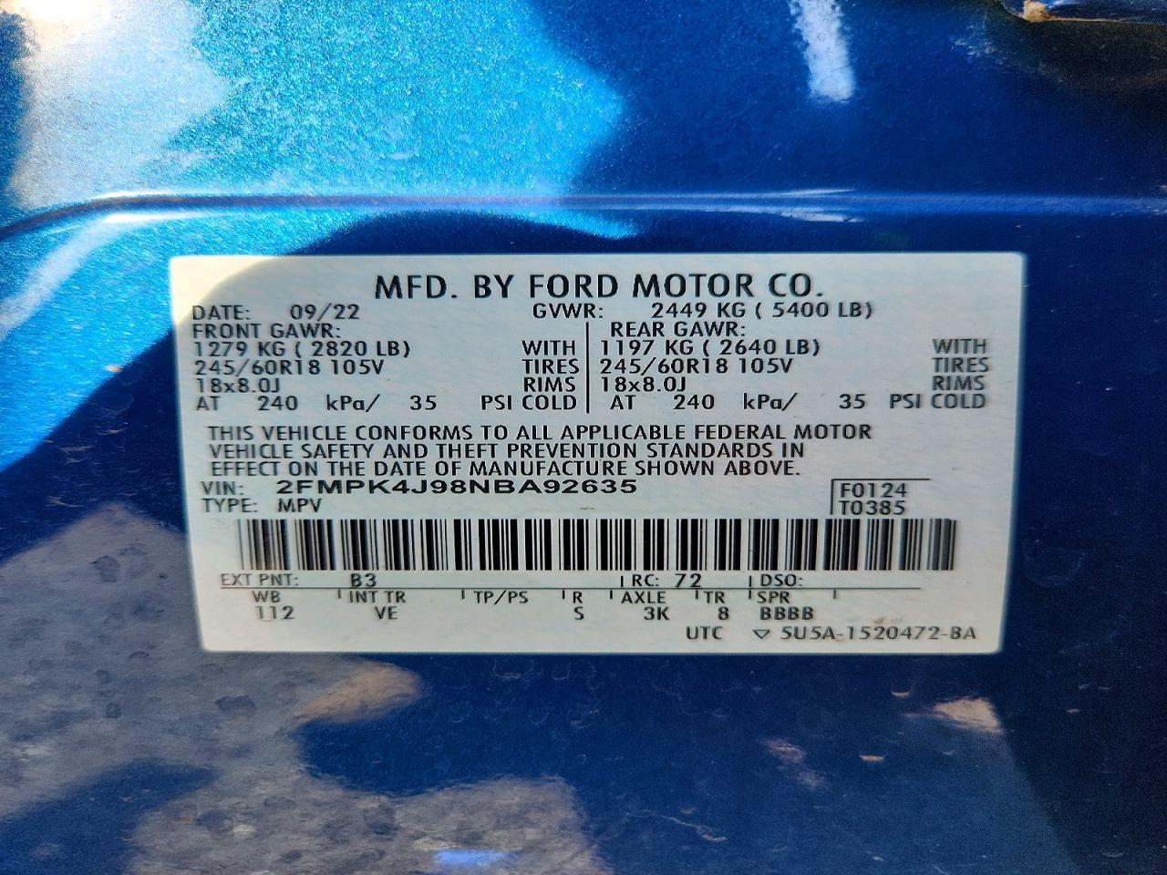 2022 FORD EDGE