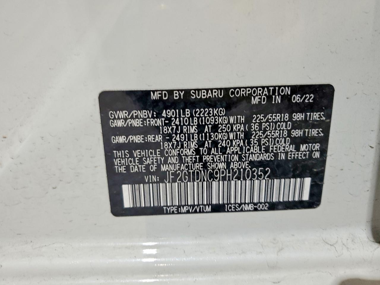 2023 SUBARU Crosstrek