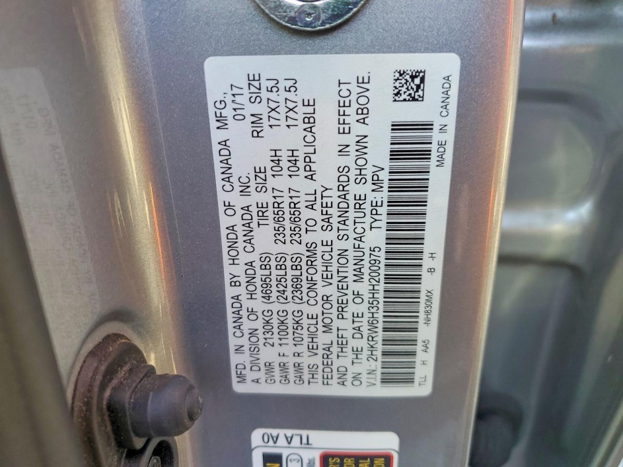 2017 HONDA CR-V