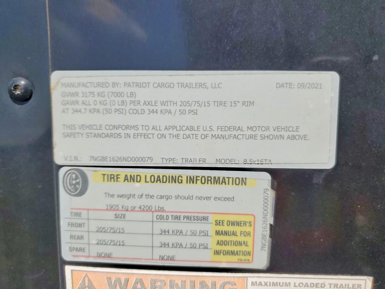 2022 Patriot Cargo Trailers