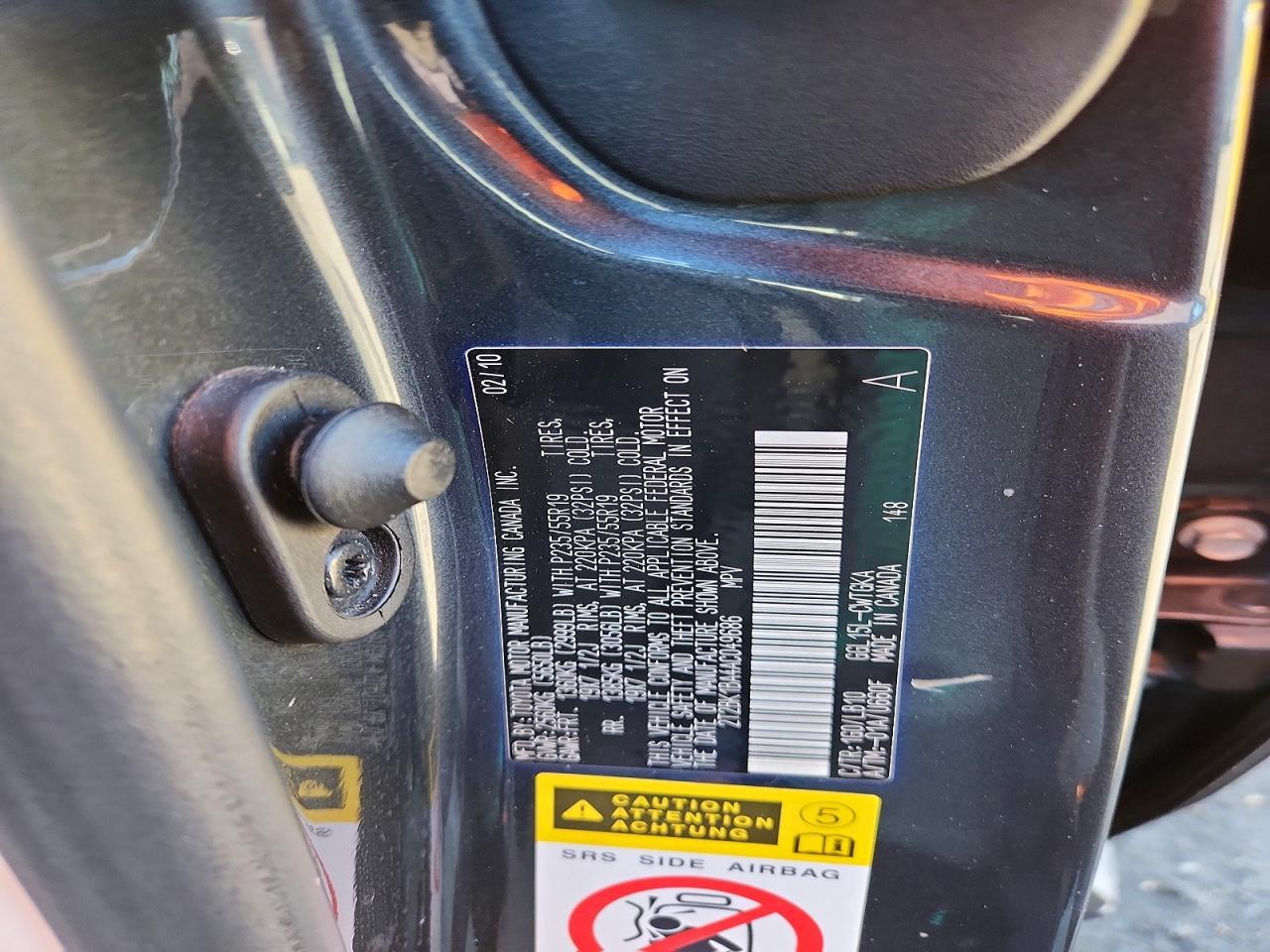 2010 LEXUS RX 350