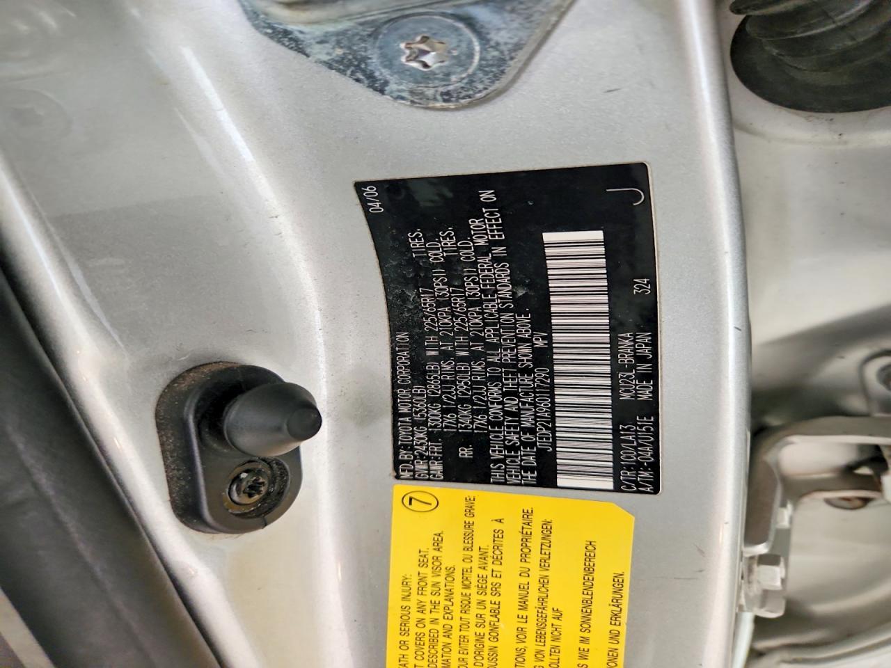 2006 TOYOTA HIGHLANDER