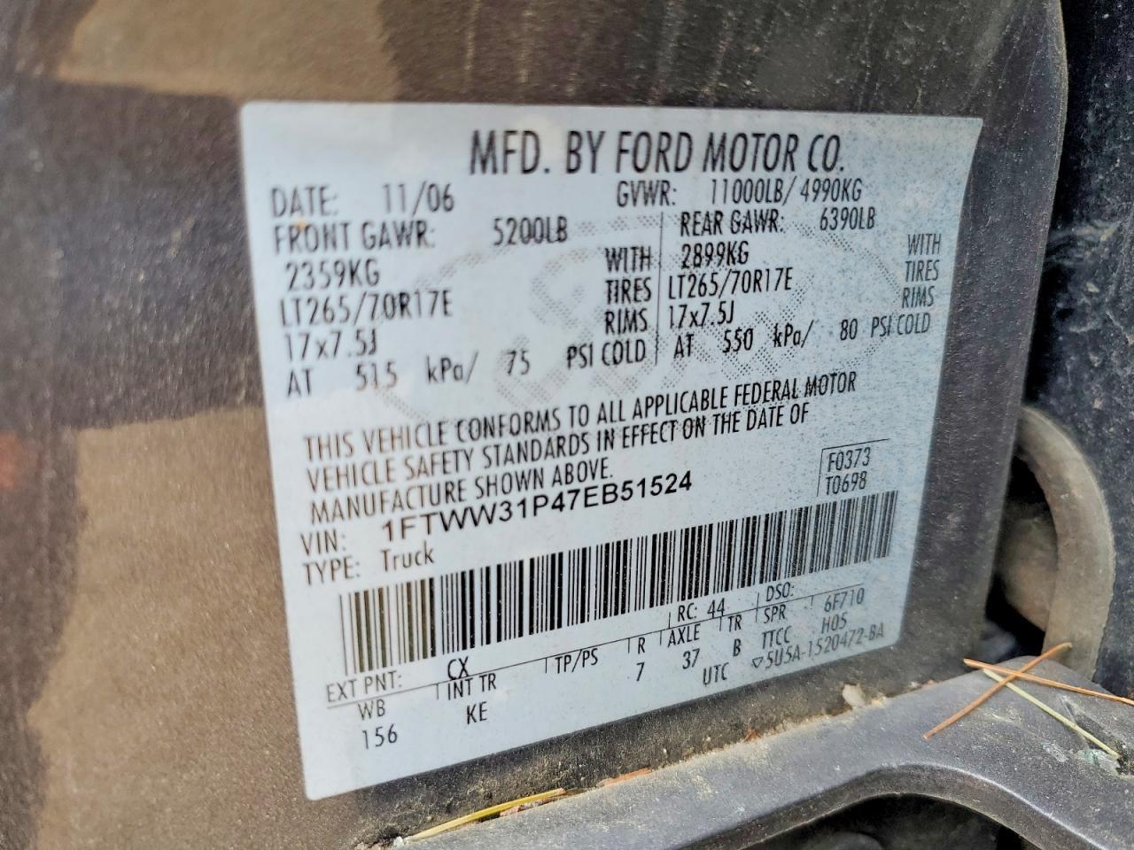 2007 FORD F-350