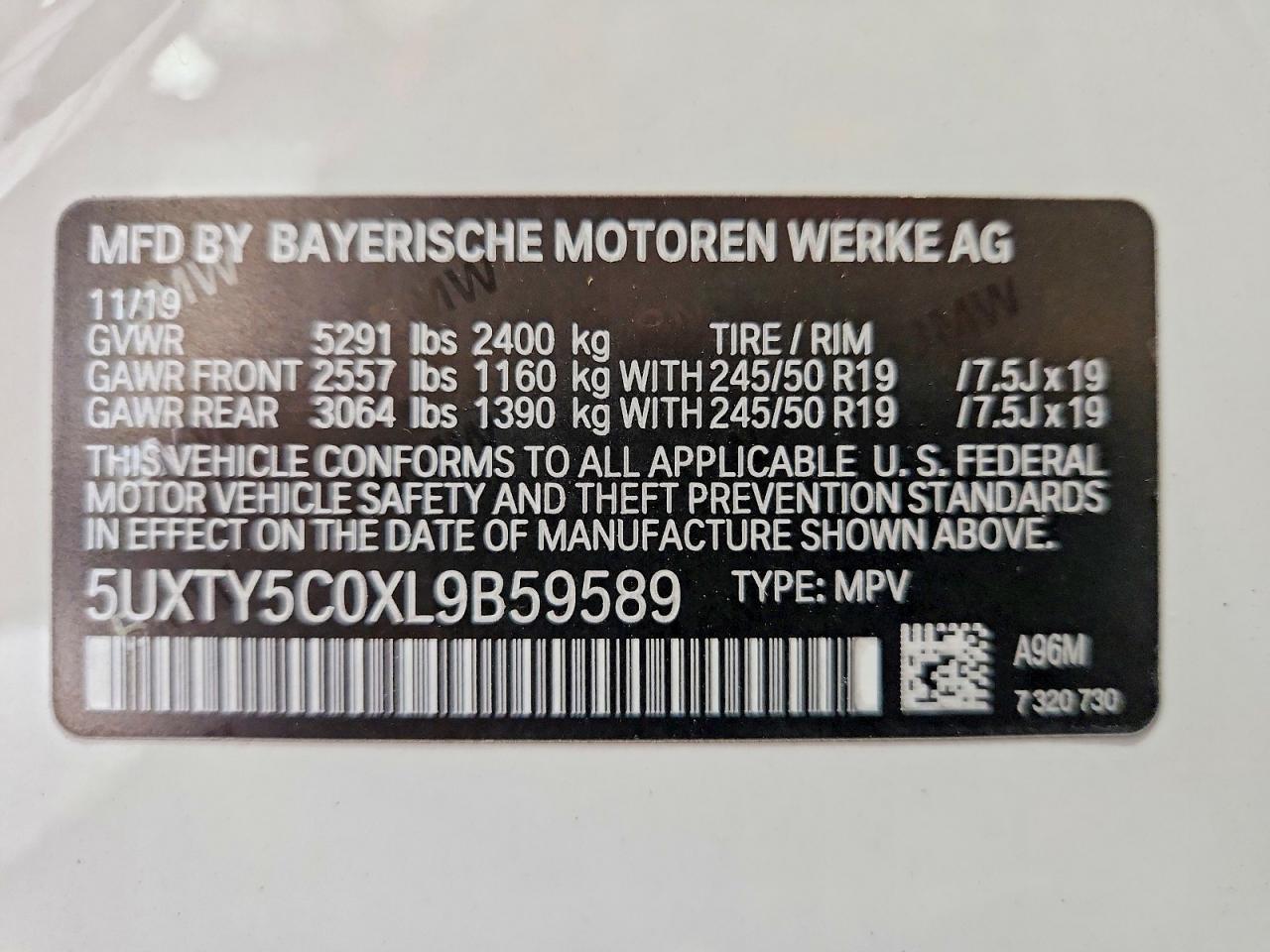 2020 BMW X3