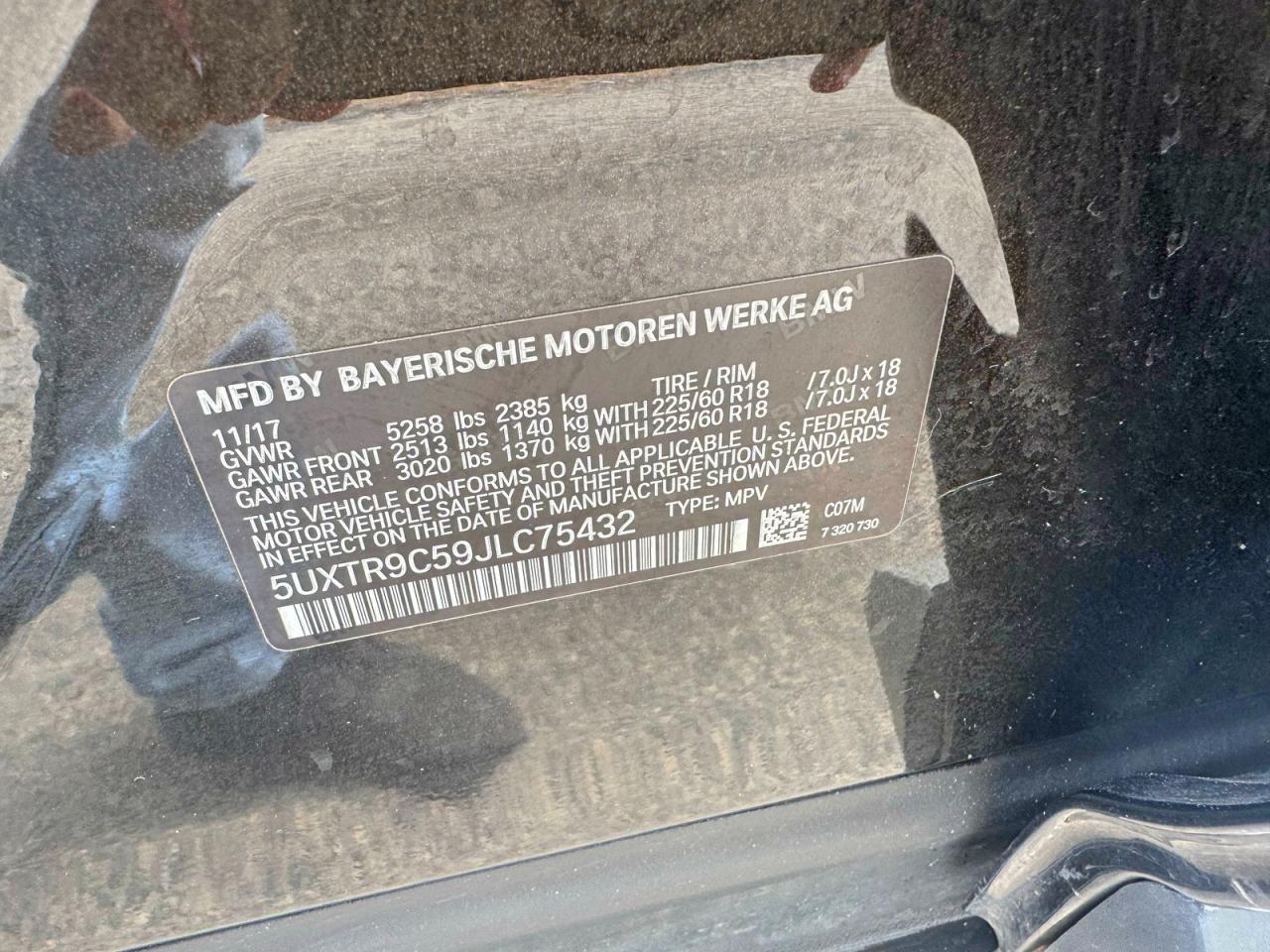 2018 BMW X3