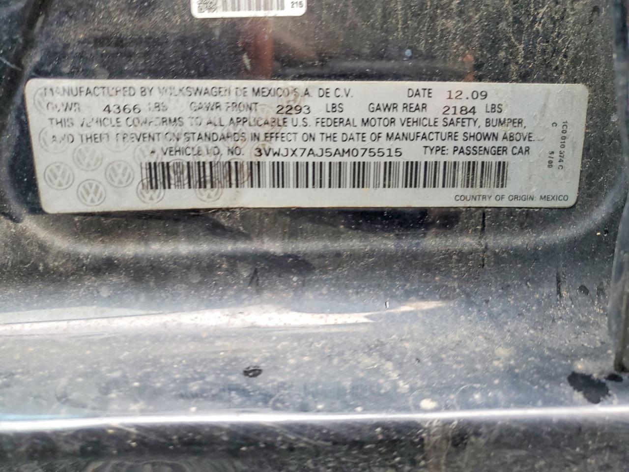 2010 VOLKSWAGEN JETTA