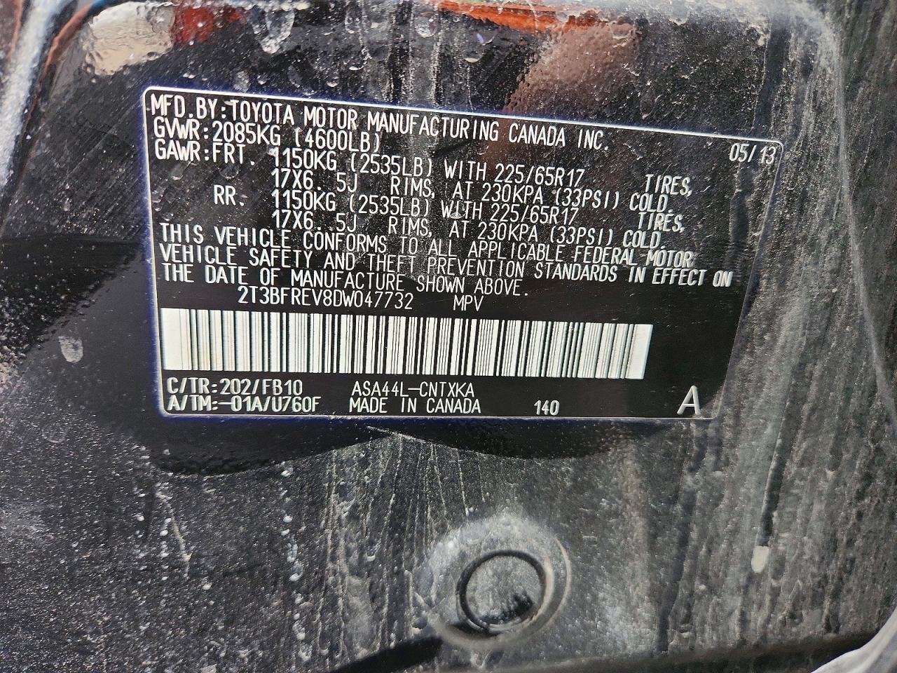 2013 TOYOTA RAV4