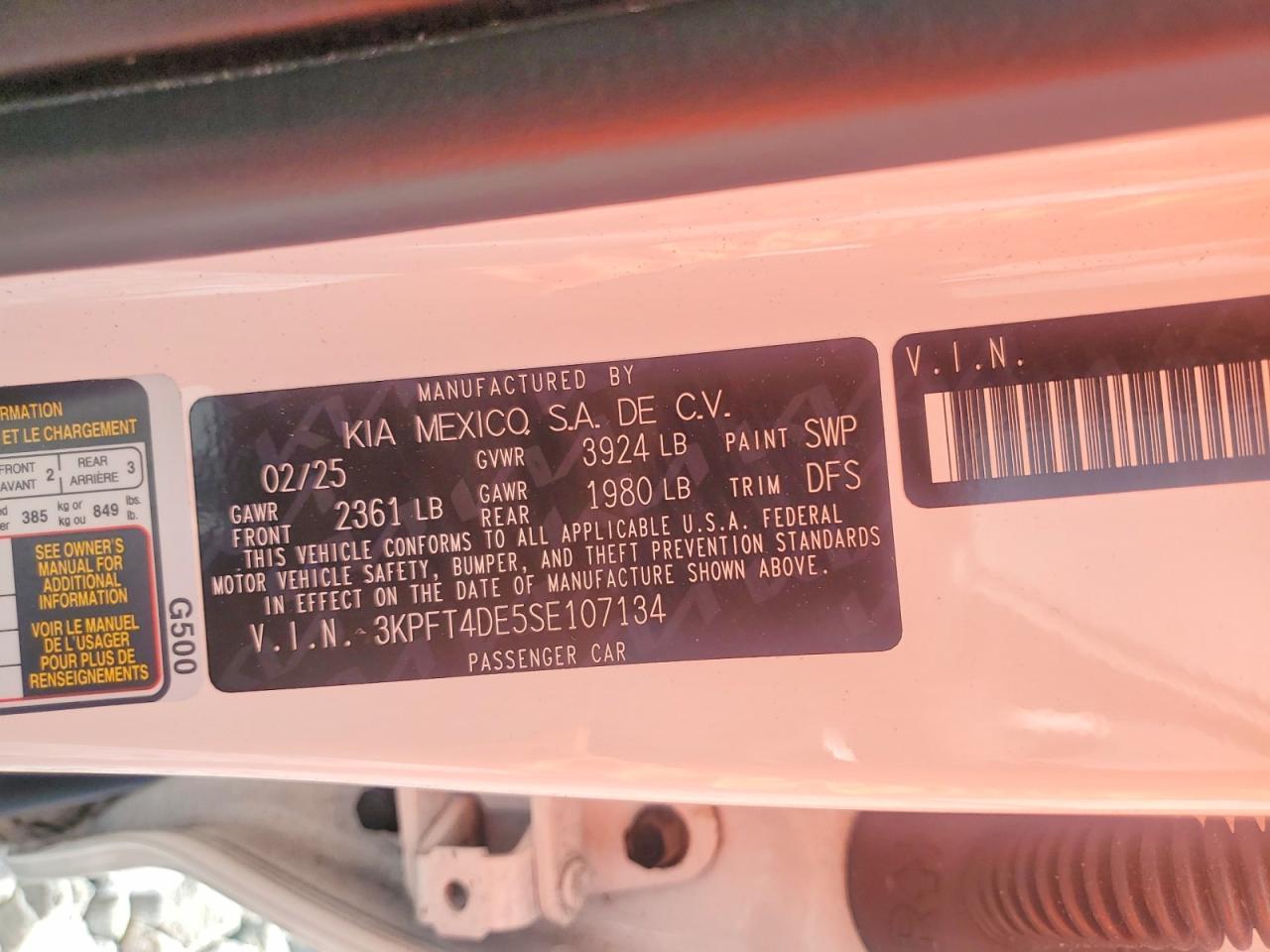 2025 KIA K4