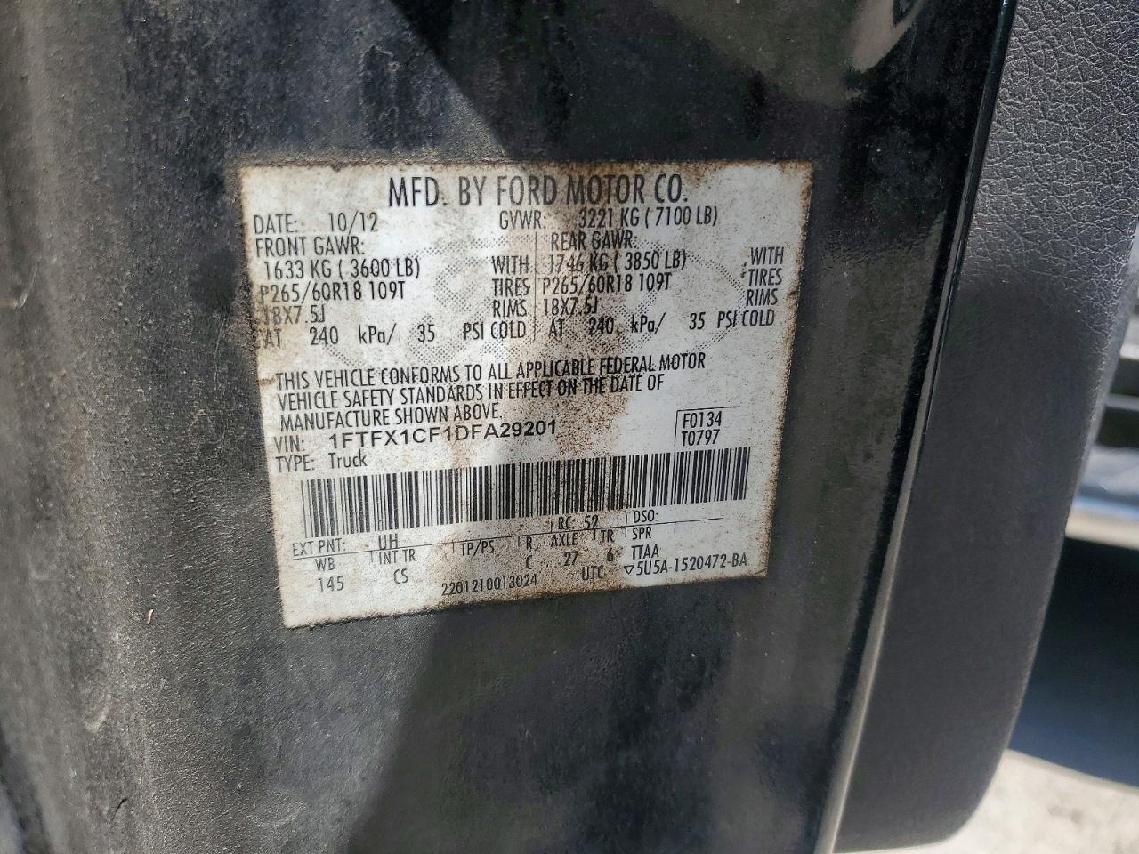 2013 FORD F-150