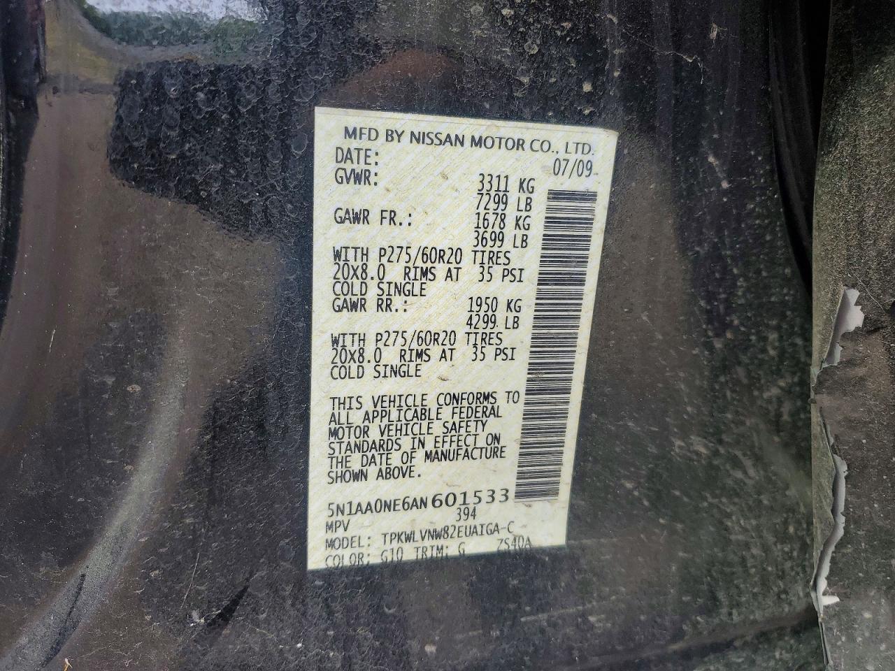 2010 NISSAN Armada