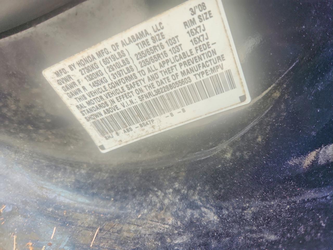 2008 HONDA ODYSSEY