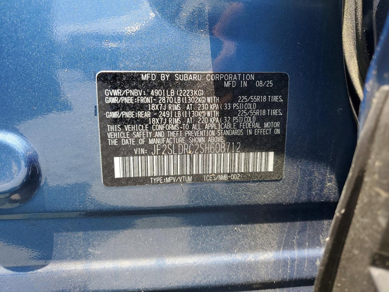 2025 SUBARU FORESTER