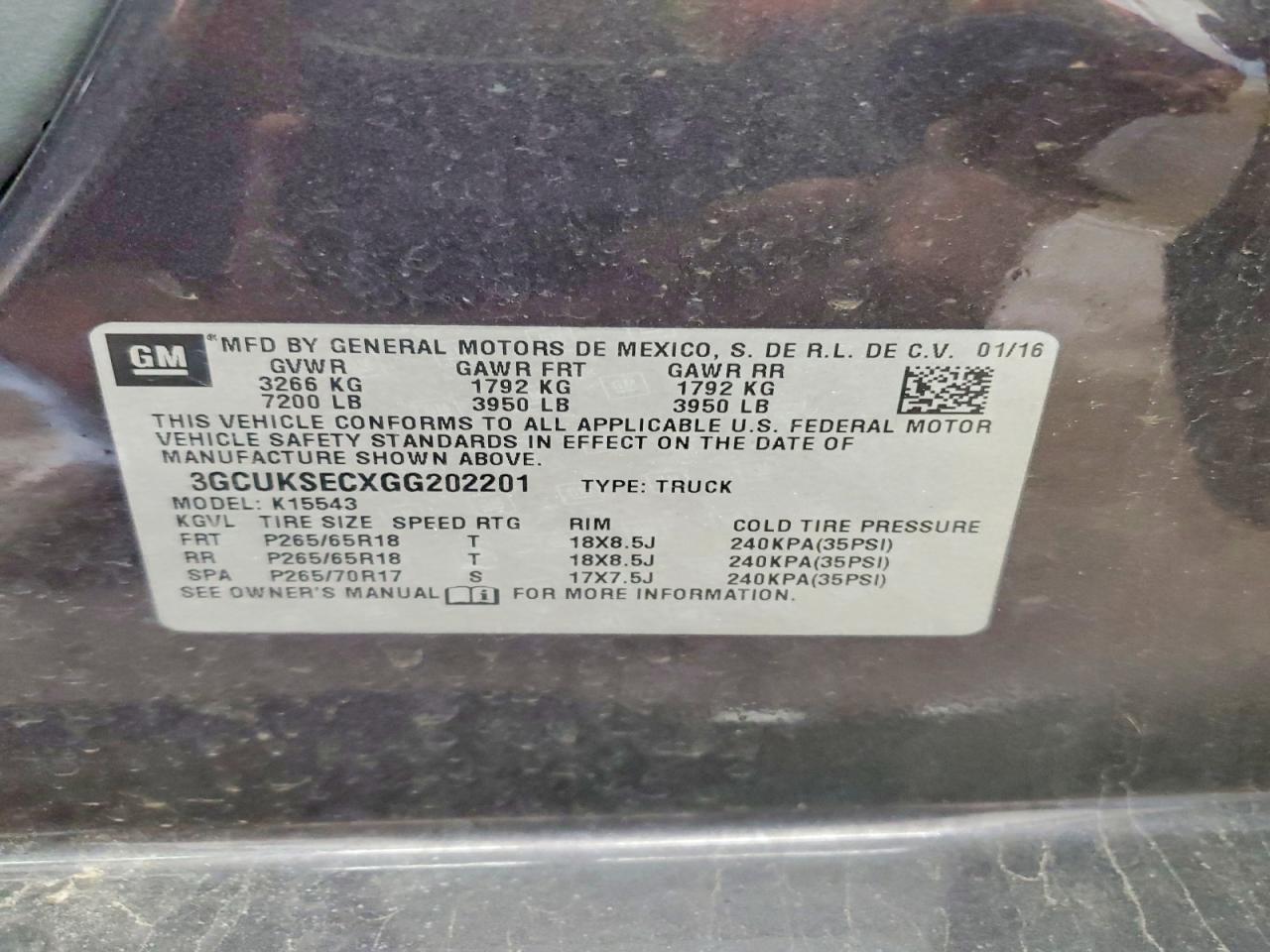 2016 CHEVROLET Silverado