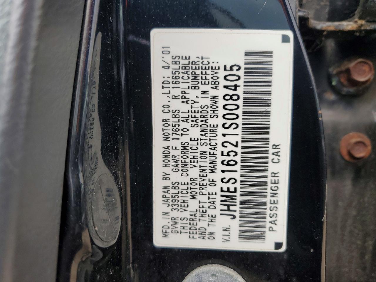 2001 HONDA CIVIC