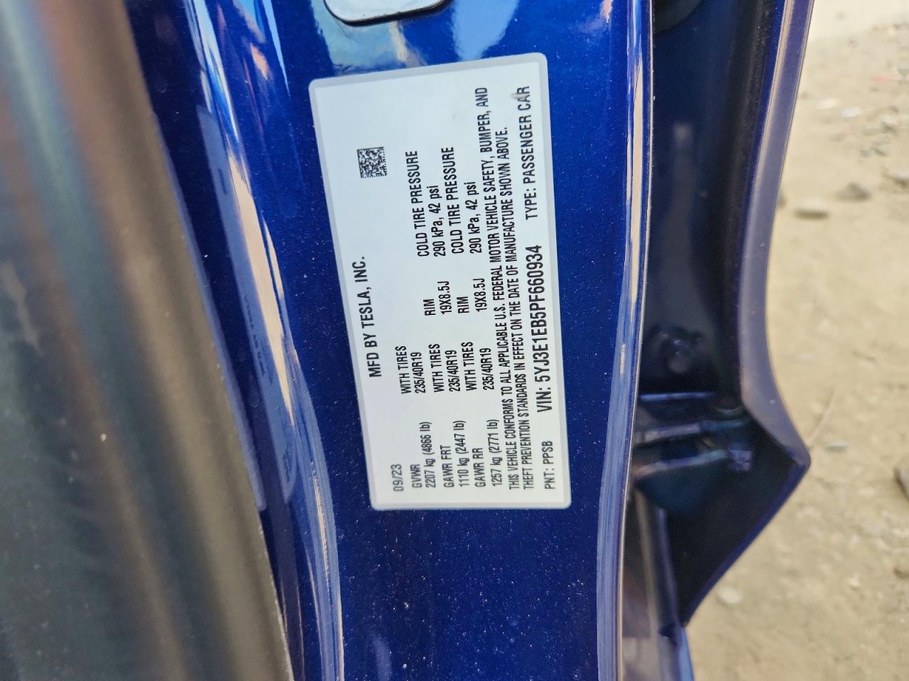 2023 TESLA MODEL 3