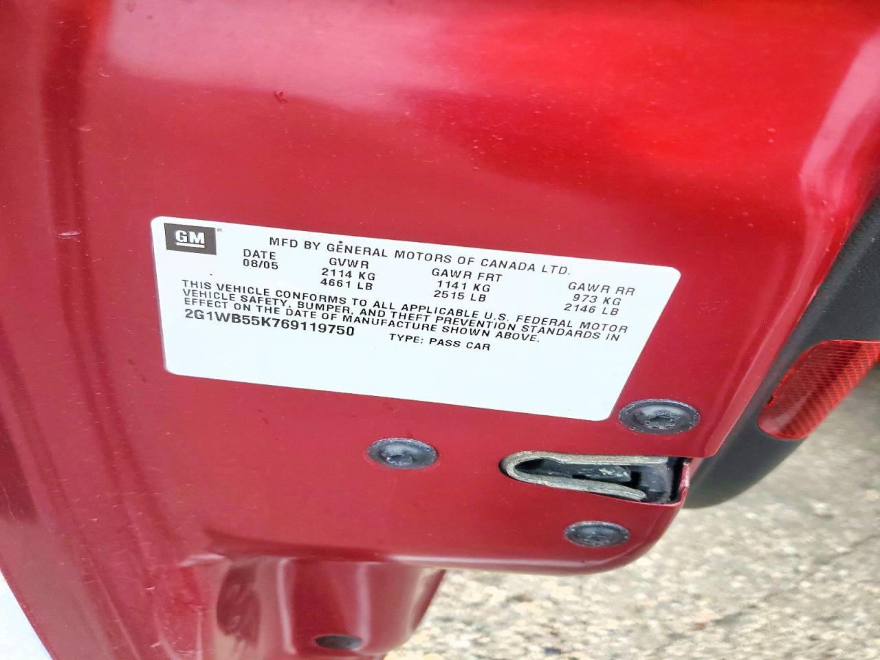 2006 CHEVROLET IMPALA