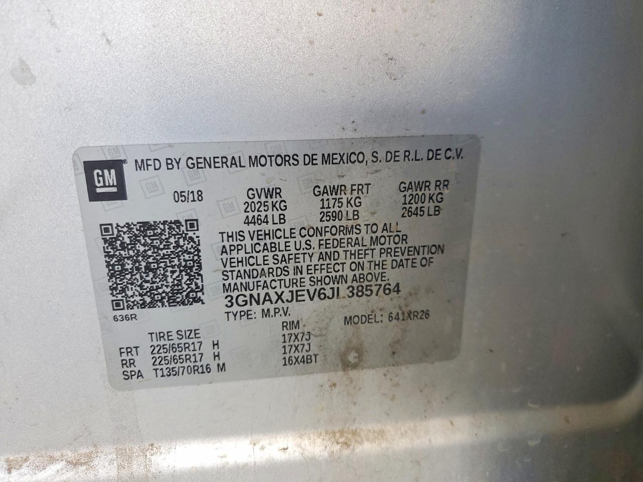 2018 CHEVROLET EQUINOX