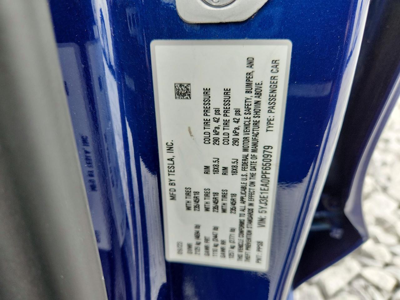 2023 TESLA MODEL 3