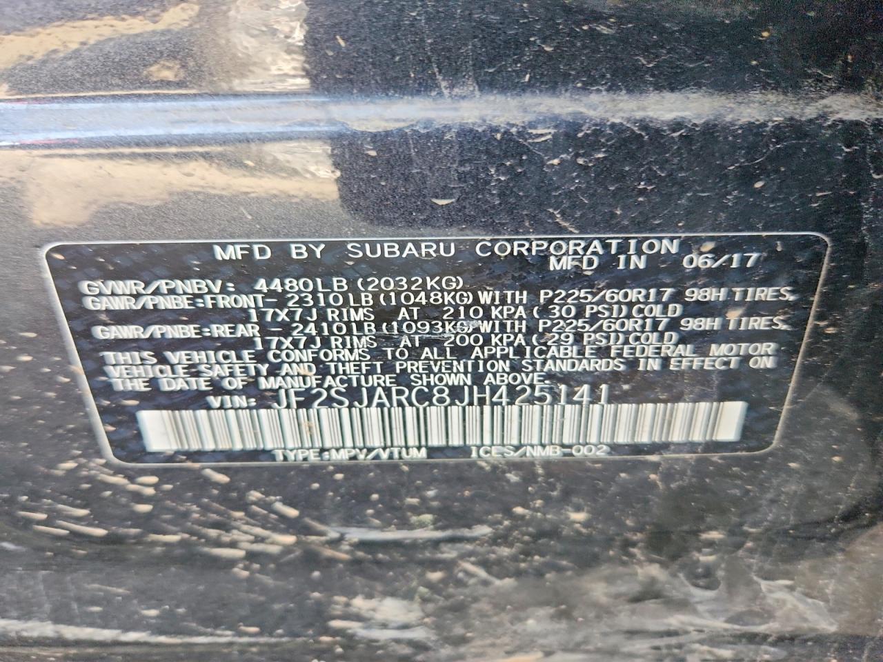 2018 SUBARU FORESTER