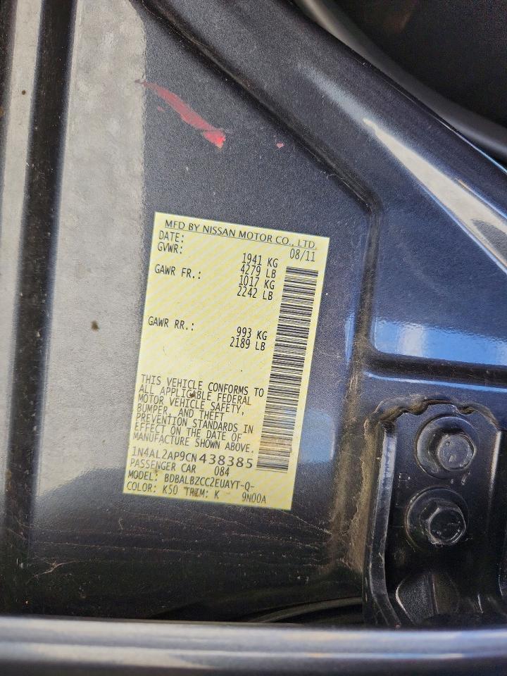 2012 NISSAN ALTIMA