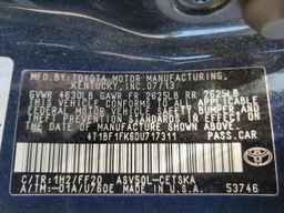 2013 TOYOTA CAMRY