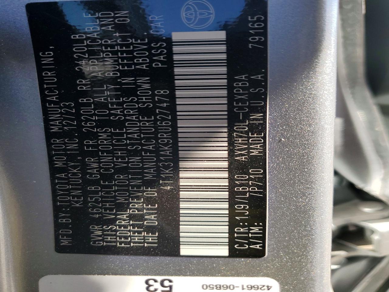 2024 TOYOTA CAMRY