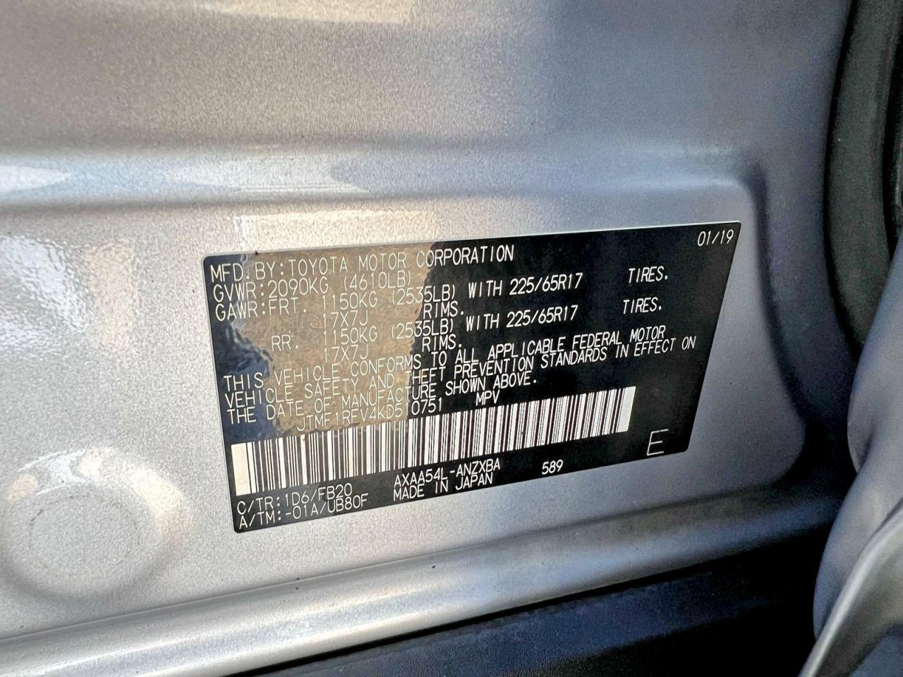 2019 TOYOTA RAV4
