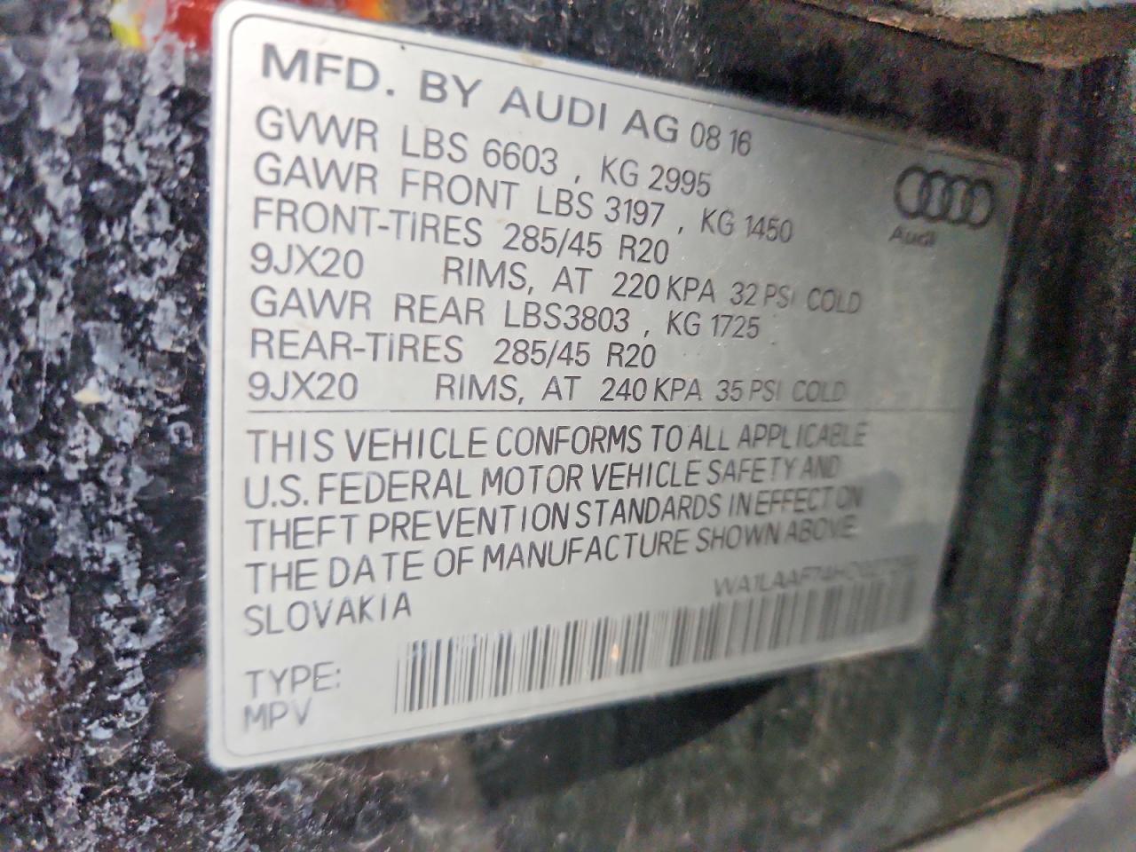 2017 AUDI Q7