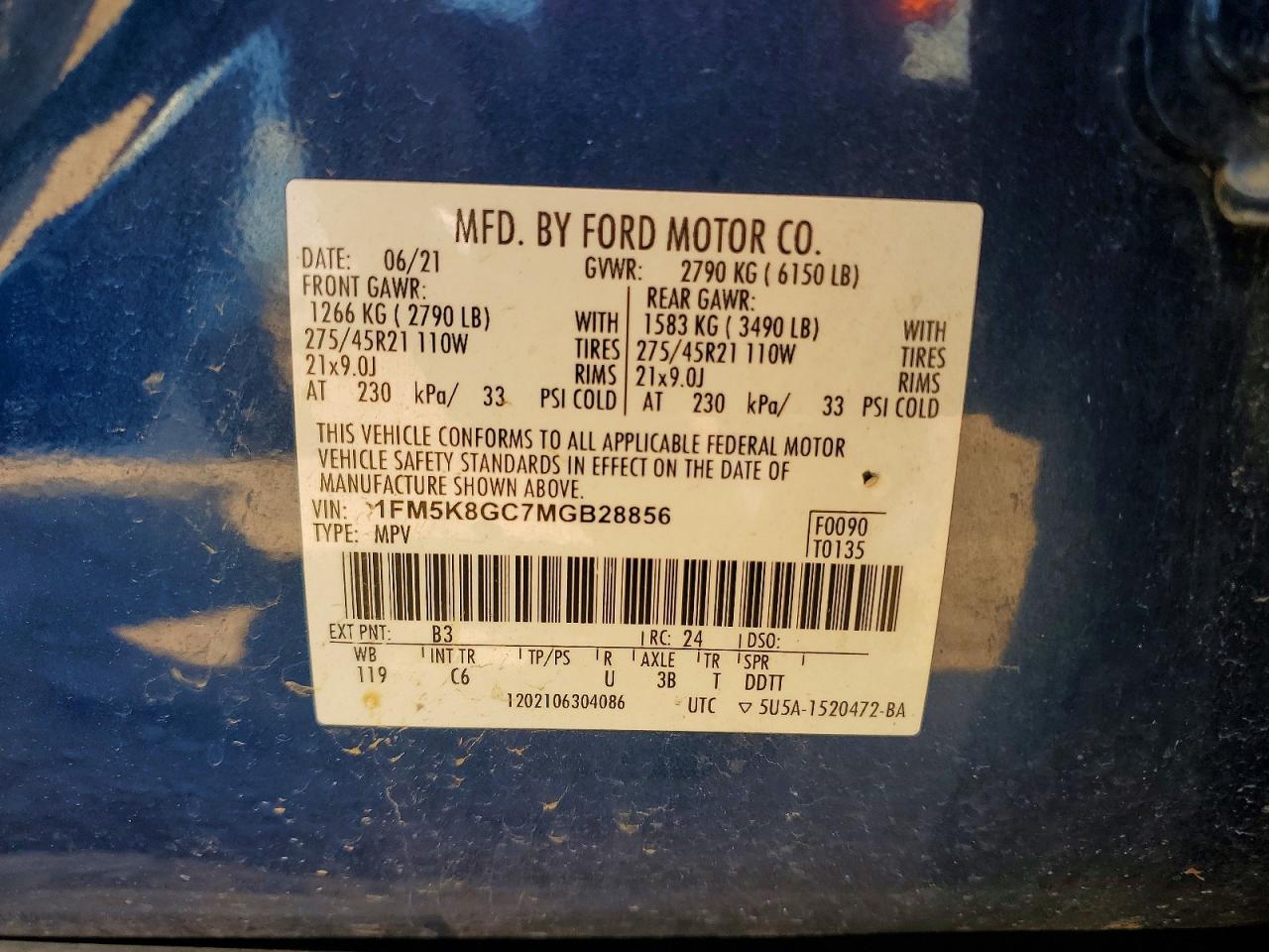 2021 FORD EXPLORER