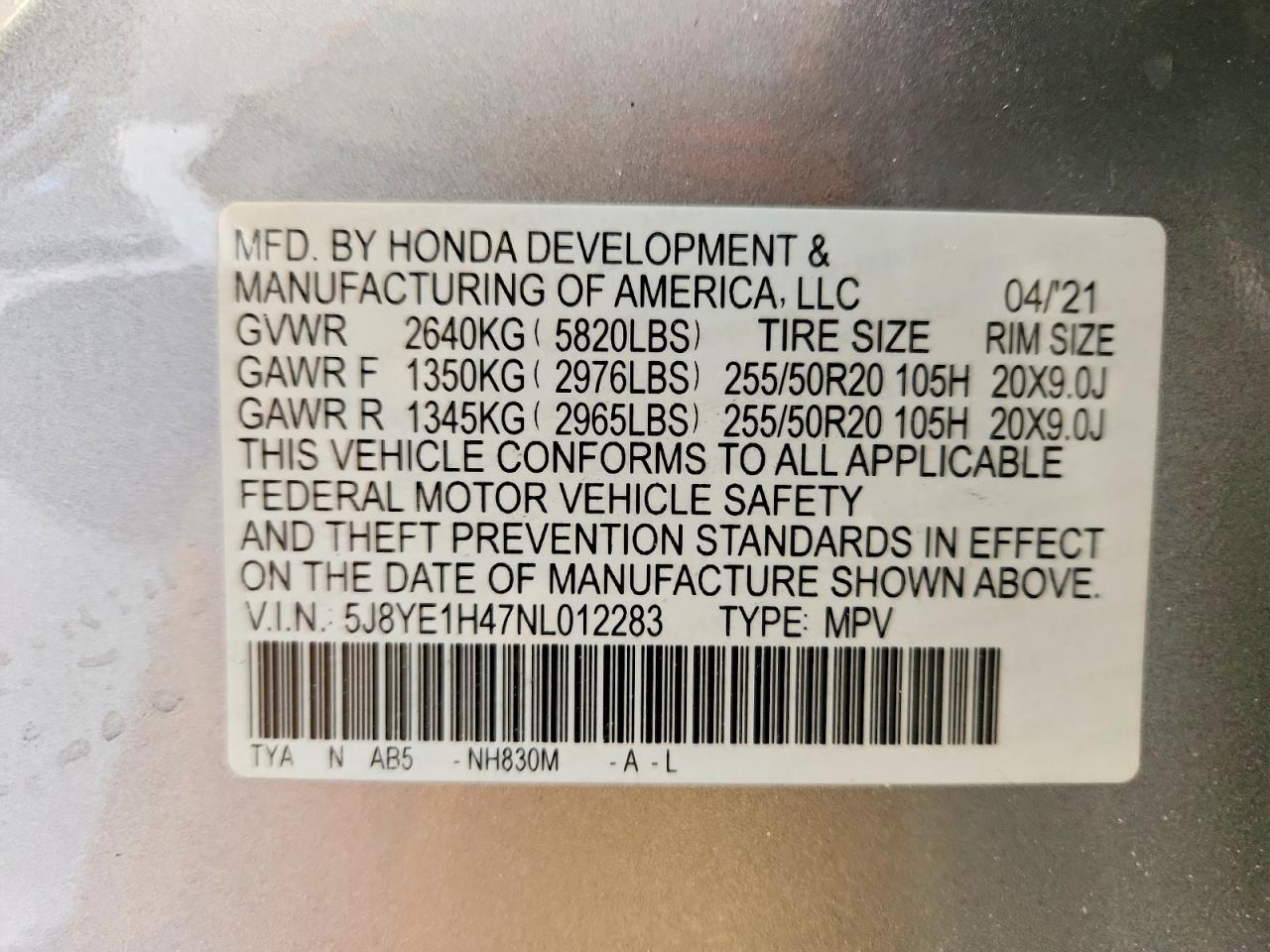 2022 ACURA MDX
