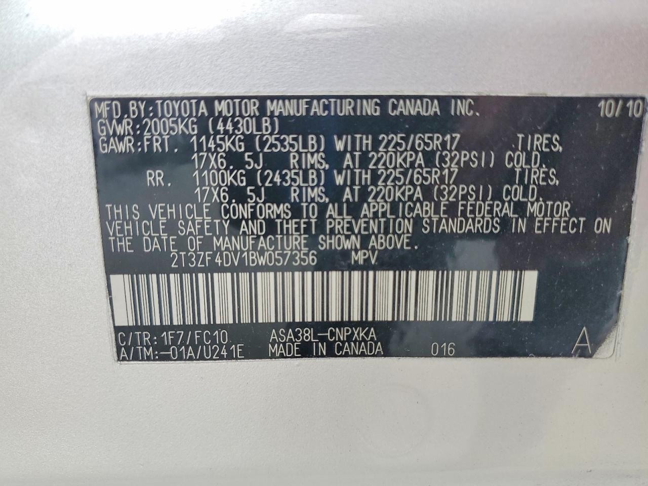 2011 TOYOTA RAV4