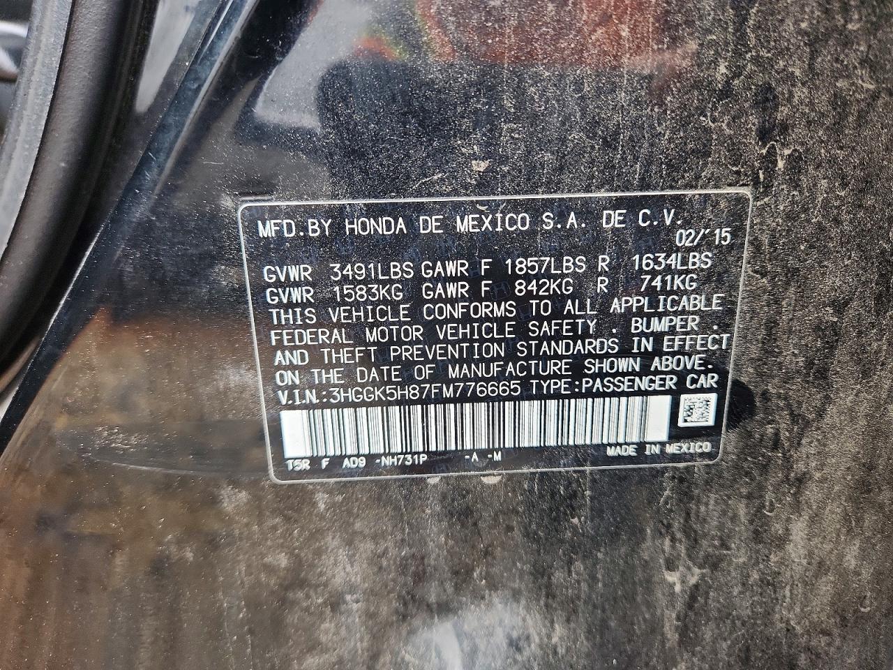 2015 HONDA FIT