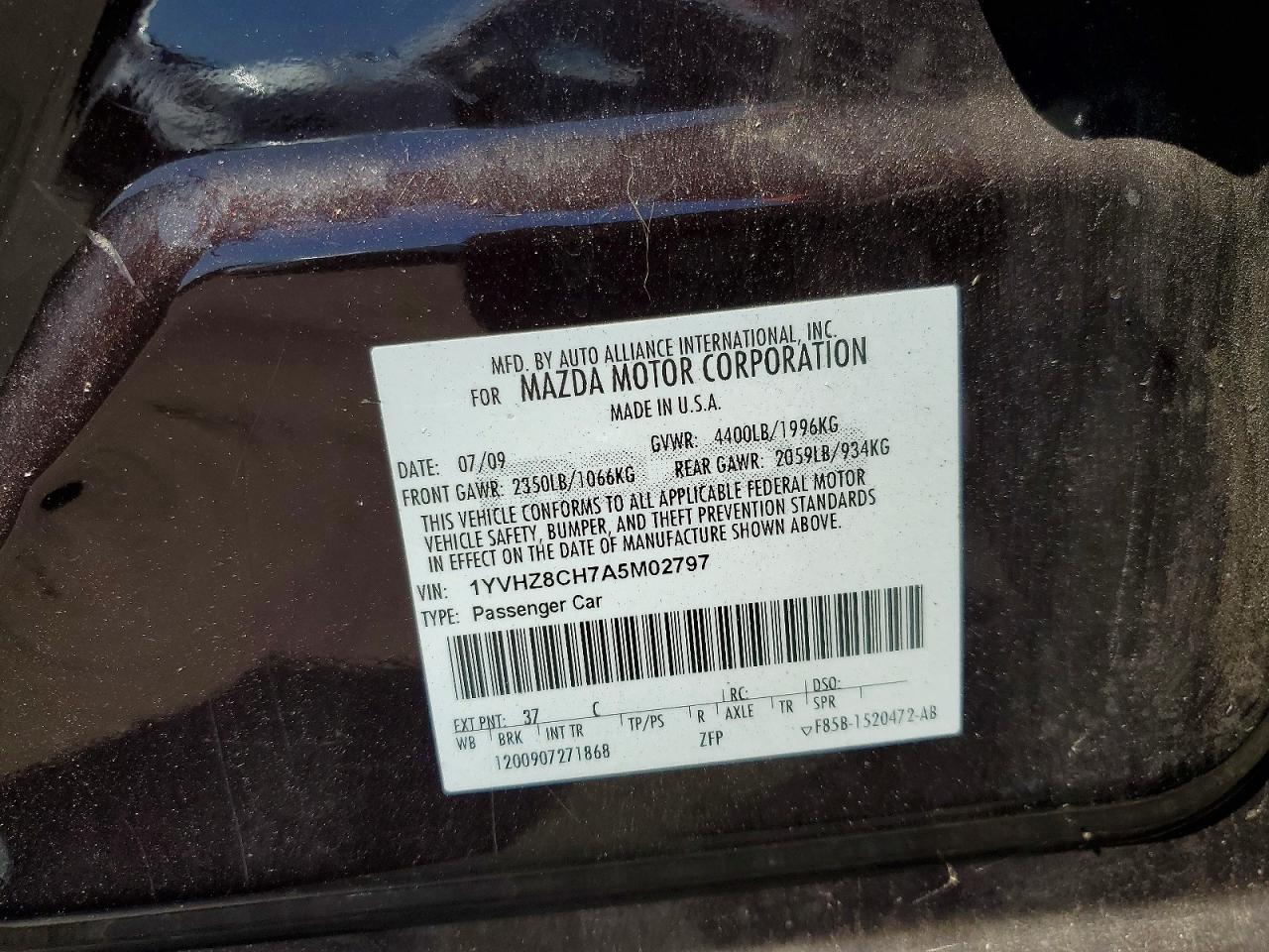 2010 MAZDA 6