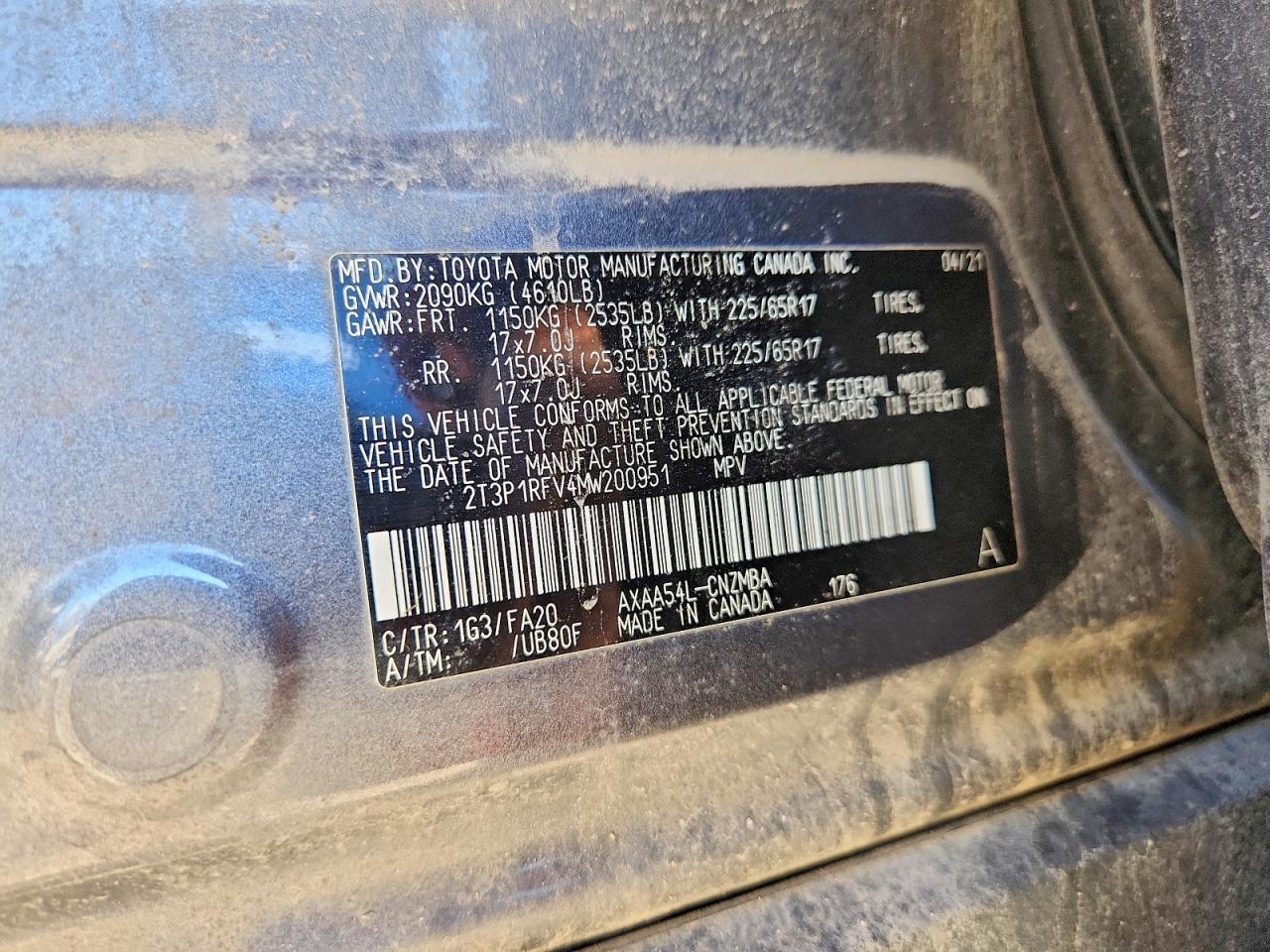 2021 TOYOTA RAV4