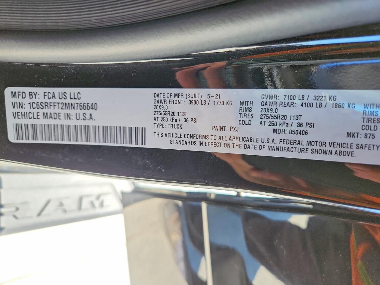2021 RAM 1500