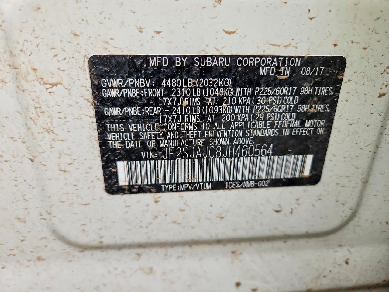 2018 SUBARU FORESTER
