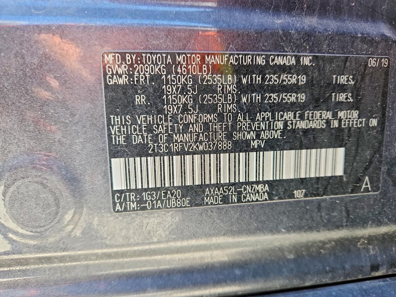 2019 TOYOTA RAV4
