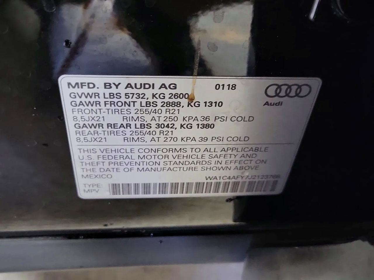 2018 AUDI SQ5
